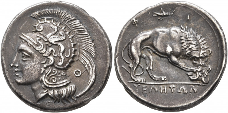 LUCANIA. Velia. Circa 300-280 BC. Didrachm or Nomos (Subaeratus, 21 mm, 6.81 g, ...