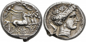 SICILY. Lilybaion (as ‘Cape of Melkart’) (?). Circa 330-305 BC. Tetradrachm (Silver, 25 mm, 17.26 g, 11 h). [&#67859;&#67860;&#67852;&#67851;&#67858;&...