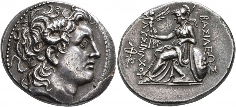 KINGS OF THRACE. Lysimachos, 305-281 BC. Tetradrachm (Silver, 29 mm, 17.08 g, 12...