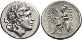 KINGS OF THRACE. Lysimachos, 305-281 BC. Tetradrachm (Silver, 29 mm, 17.16 g, 12 h), Magnesia ad Maeandrum, circa 297/6-282/1. Diademed head of Alexan...