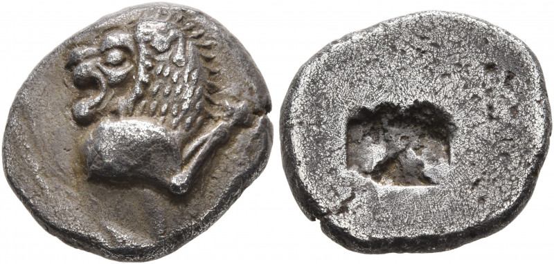 THRACO-MACEDONIAN REGION. Uncertain. Late 6th century BC. Drachm (Silver, 16 mm,...