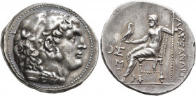 KINGS OF MACEDON. Alexander III ‘the Great’, 336-323 BC. Tetradrachm (Silver, 31 mm, 16.91 g, 4 h), uncertain mint in Macedon (Amphipolis?), circa 280...