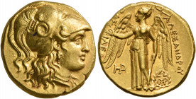KINGS OF MACEDON. Alexander III ‘the Great’, 336-323 BC. Stater (Gold, 18 mm, 8.59 g, 8 h), Babylon I, struck under Seleukos I, circa 311-300. Head of...