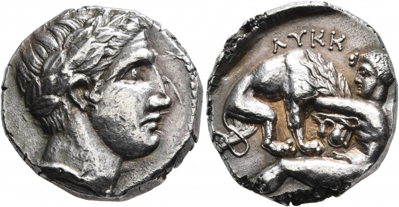 KINGS OF PAEONIA. Lykkeios, circa 359-335 BC. Tetradrachm (Silver, 21 mm, 12.92 ...