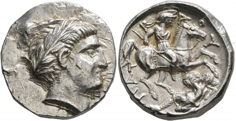 KINGS OF PAEONIA. Patraos, circa 335-315 BC. Tetradrachm (Silver, 23 mm, 12.81 g...