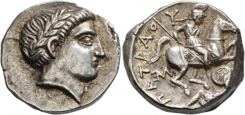 KINGS OF PAEONIA. Patraos, circa 335-315 BC. Tetradrachm (Silver, 25 mm, 12.48 g...