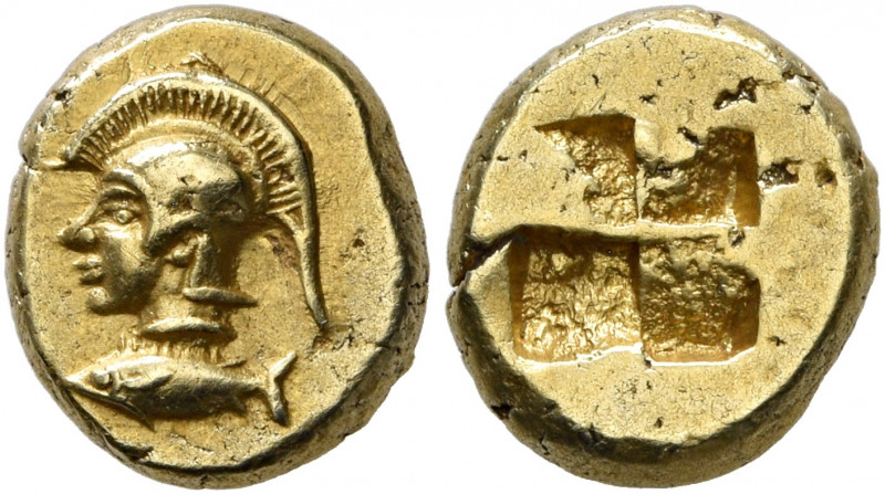 MYSIA. Kyzikos. Circa 550-450 BC. Hemihekte – 1/12 Stater (Electrum, 9 mm, 1.35 ...