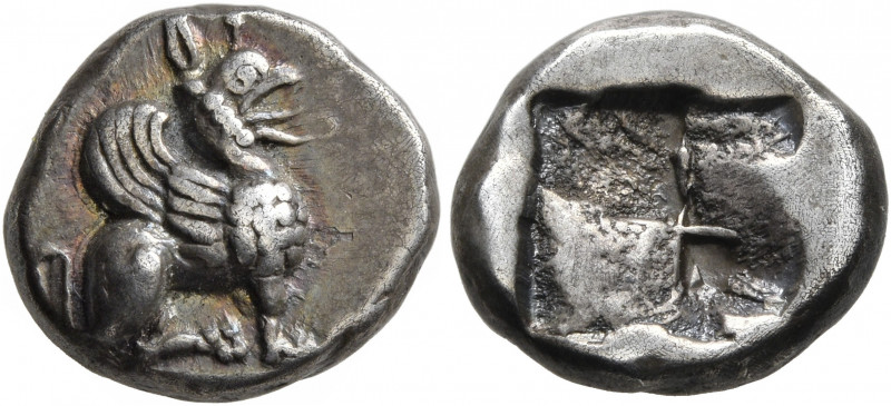 IONIA. Teos. Late 6th-early 5th century BC. Hemidrachm (Silver, 13 mm, 2.95 g). ...