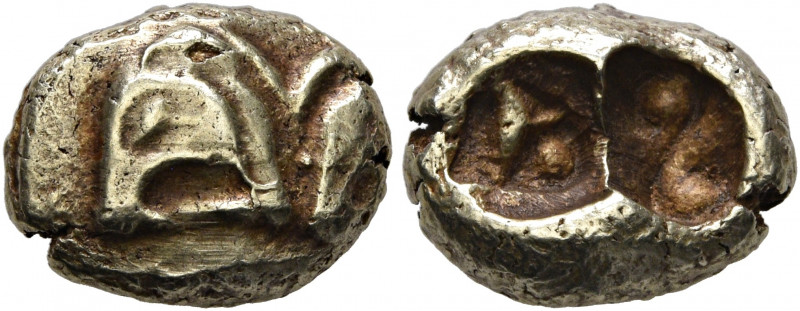 IONIA. Uncertain. Circa 600-550 BC. Hekte (Electrum, 12 mm, 2.27 g), Lydo-Milesi...