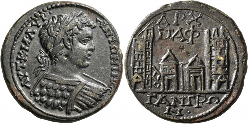 PAPHLAGONIA. Gangra-Germanicopolis. Caracalla, 198-217. Tetrassarion (Orichalcum...