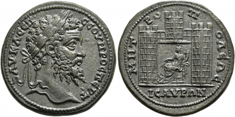 CILICIA. Isaura. Septimius Severus, 193-211. Tetrassarion (Bronze, 29 mm, 14.15 ...