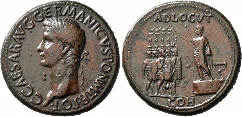 Gaius (Caligula), 37-41. Sestertius (Orichalcum, 35 mm, 30.80 g, 6 h), Rome, 37-...