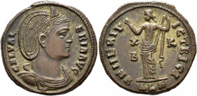 Galeria Valeria, Augusta, 308-311. Follis (Silvered bronze, 25 mm, 7.59 g, 11 h), Alexandria, circa 308. GAL VAL-ERIA AVG Diademed and draped bust of ...