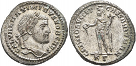 Maximinus II, as Caesar, 305-309. Follis (Silvered bronze, 28 mm, 10.54 g, 6 h), Cyzicus, 305-306. GAL VAL MAXIMINVS NOB CAES Laureate head of Maximin...