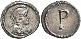 Commemorative Series, 326-330. 1/3 Siliqua (Silver, 12 mm, 1.00 g, 12 h), Constantinopolis, struck under Constantine I, circa 330. Draped bust of Roma...