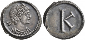 Commemorative Series, 326-330. 1/3 Siliqua (Silver, 12 mm, 1.13 g, 5 h), Constantinopolis, struck under Constantine I, circa 330. Draped bust of Const...