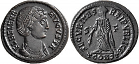 Helena, Augusta, 324-328/30. Follis (Bronze, 20 mm, 3.00 g, 6 h), Arelate, 328-329. FL HELENA AVGVSTA Diademed and draped bust of Helena to right, wea...