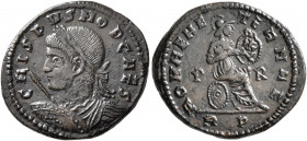Crispus, Caesar, 316-326. Follis (Bronze, 20 mm, 3.57 g, 12 h), Rome, 318-319. CRISPVS NOB CAES Laureate, draped and cuirassed bust of Crispus to left...