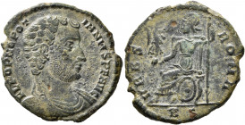 Nepotian, usurper, 351 (?). Maiorina (Bronze, 24 mm, 4.57 g, 6 h), Rome. FL POP NEPOT-IANVS P F AVG Bare-headed, draped and cuirassed bust of Nepotian...