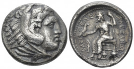 Kingdom of Macedon, Alexander III, 336 – 323 and posthmous issues Amphipolis Tetradrachm struck under Philip III circa 318-317, AR 25.00 mm., 16.06 g....