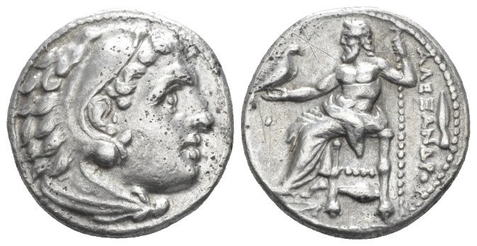 Kingdom of Macedon, Alexander III, 336 – 323 and posthmous issues Colophon Drach...