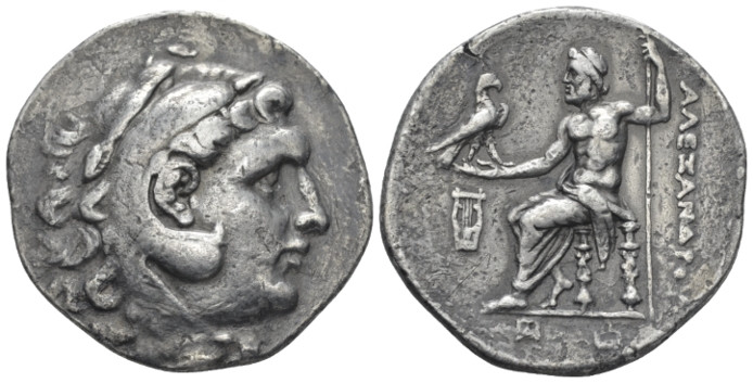 Kingdom of Macedon, Alexander III, 336 – 323 and posthmous issues Colophon Tetra...