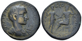 Phrygia, Bruzus Gordian III, 238-244 Bronze circa 238-244, Æ 27.80 mm., 11.57 g.
Laureate, cuirassed bust r., drapery on l. shoulder. Rev. ΒΡΟΥΖΗΝΩΝ ...