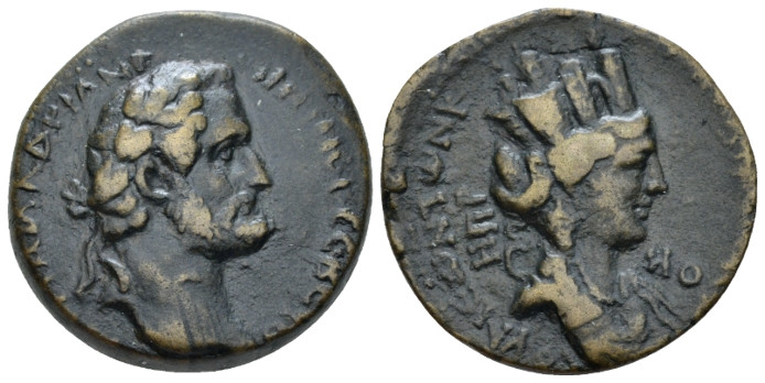 Seleucis ad Pieria, Laodicea ad Mare Antoninus Pius, 138-161 Bronze circa 138-16...