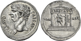 Claudius augustus, 41 – 54 
Cistophoric tetradrachm, Ephesus (?) circa 41-54, AR 11.43 g. TI CLAVD – CAES AVG Bare head l. Rev. COM – ASI Distyle tem...