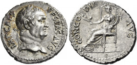 Vespasian, 69 – 79 
Denarius, Ephesus 69-70, AR 3.32 g. IMP CAES – VESPAS AVG Laureate head r. Rev. CONCORDIA – AVG Ceres, veiled, seated l. on thron...