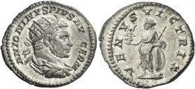 Caracalla augustus, 198 – 217 
Antoninianus 213-217, AR 5.37 g. ANTONINVS PIVS AV[G] GERM Radiate, draped and cuirassed bust r. Rev. VENVS VICTRIX Ve...