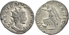 Gallienus, 253 – 268 
Antoninianus, Colonia circa 258-259, billon 2.60 g. GALLIENVS P F AVG Radiate, draped and cuirassed bust r. Rev. VICT GE – R – ...