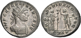 Aurelian, 270-275 
Antoninianus, Ticinum circa 274-275, billon 3.50 g. IMP C AVRELIANVS AVG Radiate and cuirassed bust r. Rev. PR-OVIDEND-EOR Fides s...