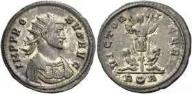 Probus, 276 – 282 
Antoninianus circa 276-282, billon 4.18 g. IMP PRO – BVS AVG Radiate and cuirassed bust r. Rev. VICTOR – IA GERM Trophy between tw...