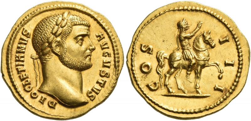 Diocletian, 284-305 
Aureus, Cyzicus 287-290, AV 6.36 g. DIOCLETIANVS – AVGVSTV...