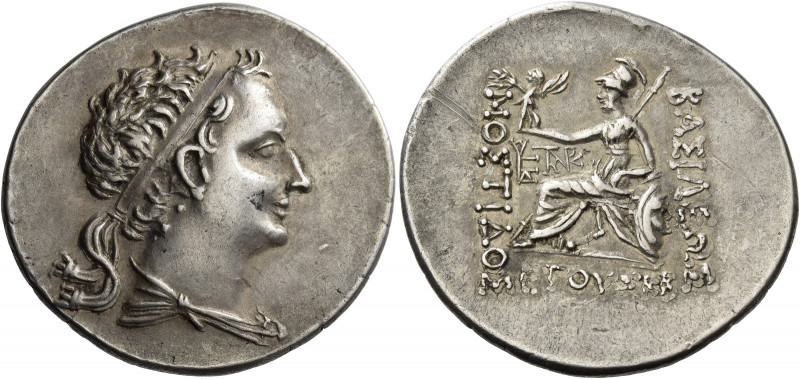Mostis, 125 – 86 
Tetradrachm circa 125-86, AR 16.77 g. Diademed and draped bus...