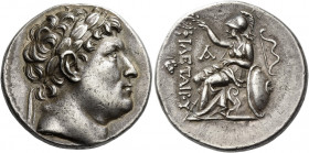 Kings of Pergamum, Attalos I, 241 – 197 
Tetradrachm 241-197, AR 17.10 g. Laureate head of Philetarus r. Rev. ΦΙΛΕΤΑIΡΟΥ Helmeted Athena seated l., h...