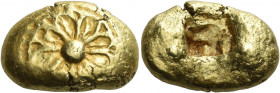 Ionia, Uncertian mint 
Stater circa 625-600, EL 16.36 g. Floral pattern. Rev. Square incuse. Cf. White Gold, p. 416, group 14, 64. cf. Triton sale XI...