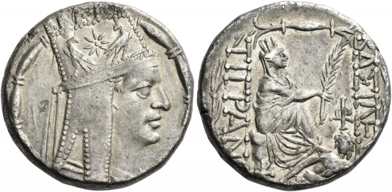 Kings of Armenia. Tigranes II, 95–56
Tetradrachm, Tigranocerta circa 80-68, AR ...