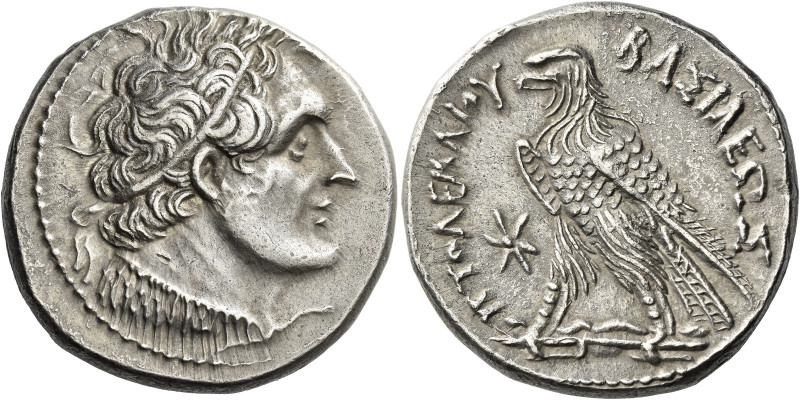 Ptolemy V Epiphanos, 205 – 180 
Octodrachm, Alexandria circa 205-180, AR 28.37 ...