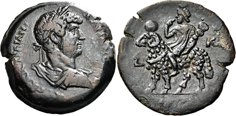 Hadrian augustus, 117 – 138 
Drachm, Alexandria 136-137 (year 21), Æ 23.49 g. [...