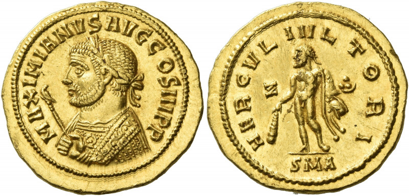 Maximianus Herculius augustus, first reign 286 – 305 
Aureus, Antiochia 290, AV...