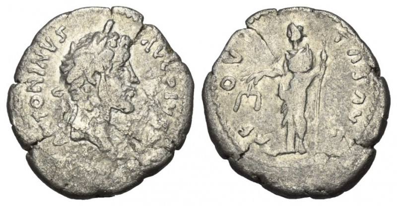 Imitationen römischer Münzen.

 Denar (Silber).
Imitation eines Denars des An...