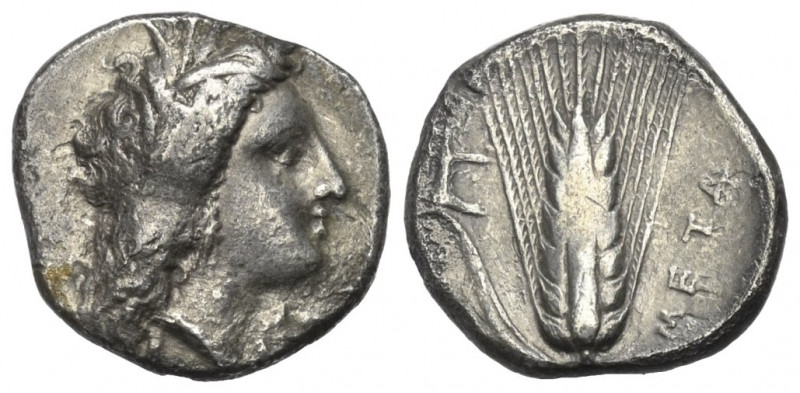 Lukanien. Metapont.

 Nomos oder Tridrachme (Silber). Ca. 330 - 290 v. Chr.
V...