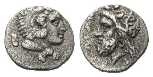 Sizilien. Gela.

 Litra (Silber). Ca. 316 - 310 v. Chr.
Vs: Kopf des jugendli...
