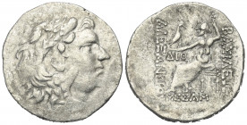 Thrakien. Mesembria.

 Tetradrachme (Silber). Ca. 125 - 65 v. Chr.
Prägung im Namen Alexanders III. des Großen.

Vs: Kopf des jugendlichen Herakl...