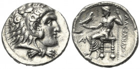 Königreich Makedonien. Alexander III. der Große (336 - 323 v. Chr.).

 Tetradrachme (Silber). Ca. 330 - 320 v. Chr. Byblos.
Vs: Kopf des jugendlich...