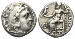 Königreich Makedonien. Alexander III. der Große (336 - 323 v. Chr.).

 Drachme (Silber). Ca. 319 - 310 v. Chr. Kolophon.
Vs: Kopf des jugendlichen ...