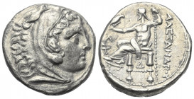 Königreich Makedonien. Alexander III. der Große (336 - 323 v. Chr.).

 Tetradrachme (Silber). Ca. 315 - 294 v. Chr. Amphipolis.
Vs: Kopf des jugend...