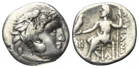 Königreich Makedonien. Alexander III. der Große (336 - 323 v. Chr.).

 Drachme (Silber). Ca. 310 - 301 v. Chr. Abydos.
Vs: Kopf des jugendlichen He...